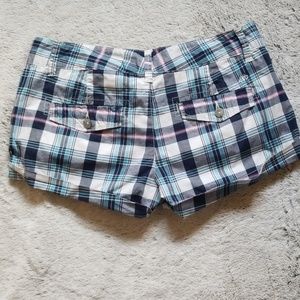 Aeropostale Shorts - Aeropostale stretch shorts size 5/6 plaid blue Aeropostale Shorts - Aeropostale stretch shorts size 5/6 plaid blue